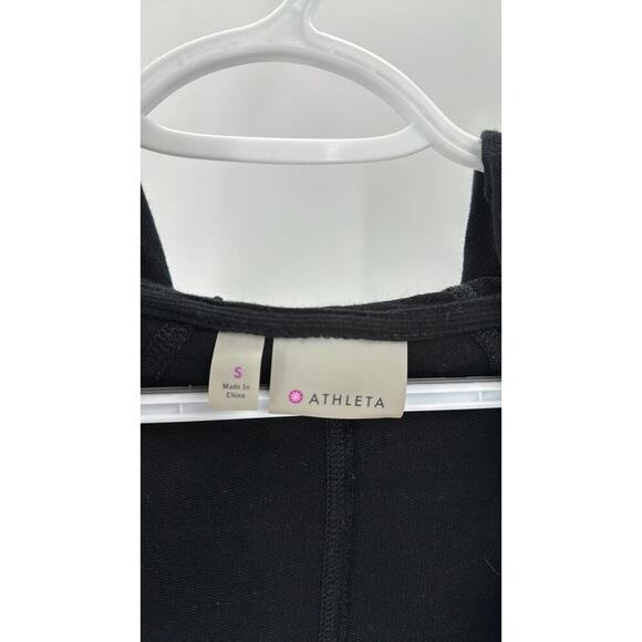 ATHLETA Inner Twist Wrap Pullover Hooded Athletic top athleisure black neutral - Picture 4 of 9
